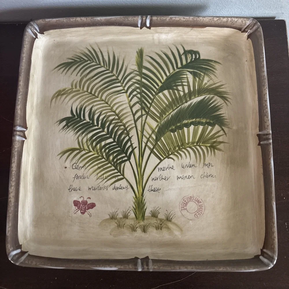 Dario Farrucci Hand Crafted Hand Painted Martinique Tabletops 9.5